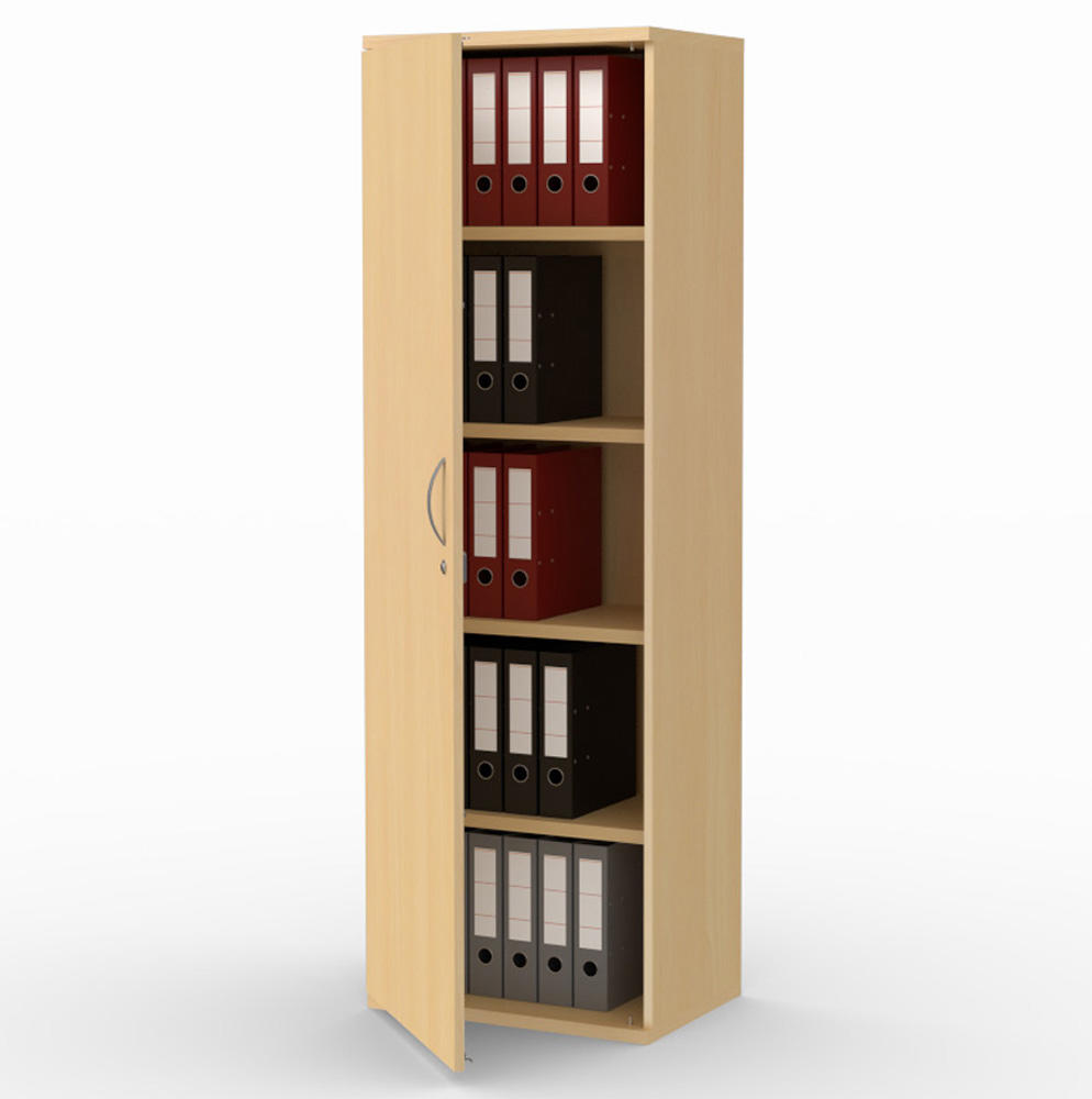 Flügeltürenschrank PROFI MODUL | Buchedekor | 600 | Türanschlag links