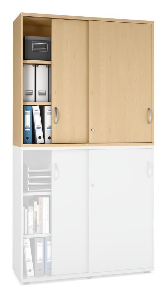 Schiebetüren-Aufsatzschrank PROFI MODUL | Buchedekor | 1200