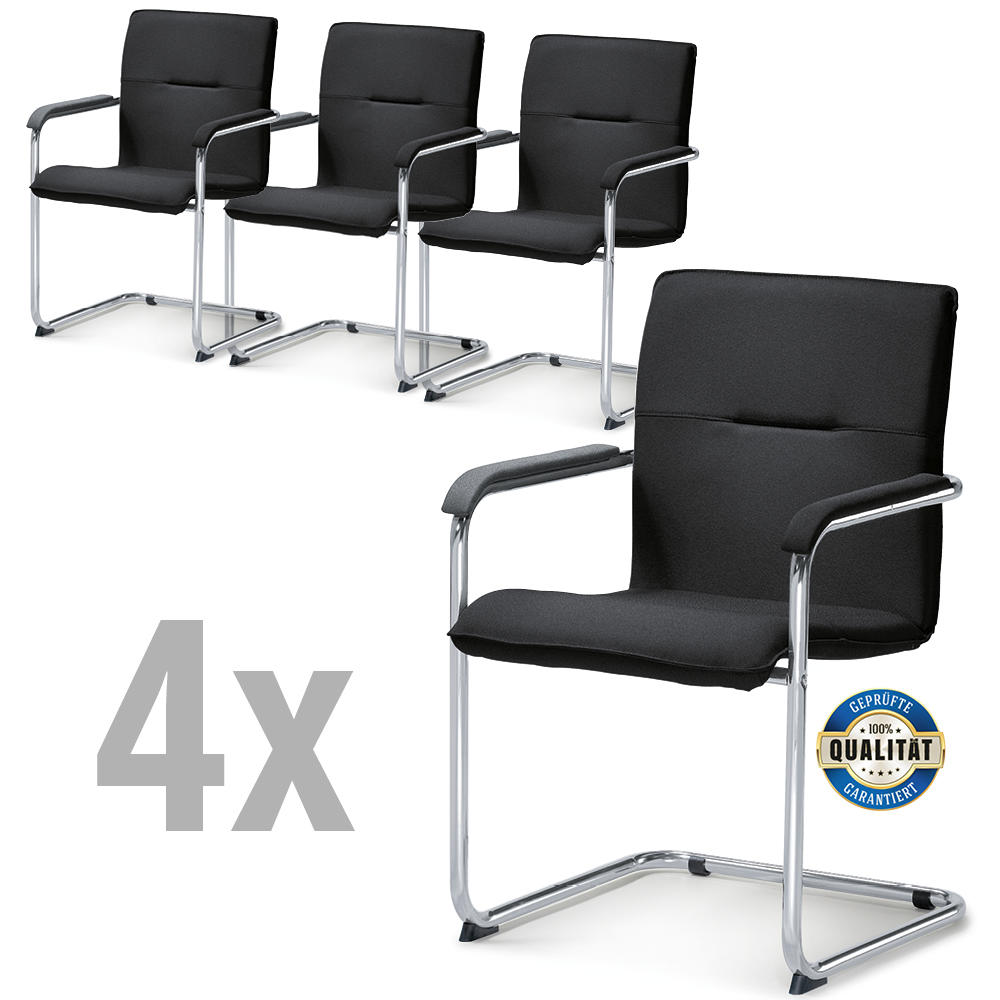 4 Besucherschwinger DELTA I im SET - Stoffbezug