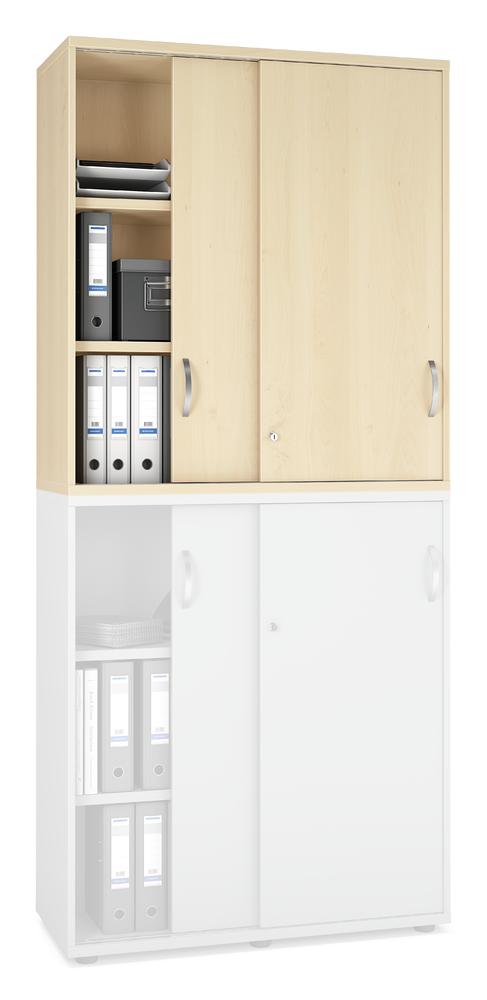 Schiebetüren-Aufsatzschrank PROFI MODUL | Ahorndekor | 1000