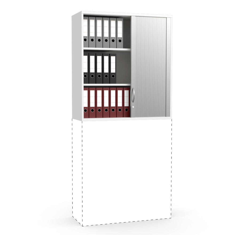 Rollladen-Aufsatzschrank PROFI MODUL | Weiß | 1000