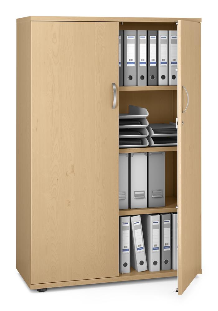 Flügeltürenschrank PROFI MODUL | Buchedekor | 1000 | Türanschlag Mitte