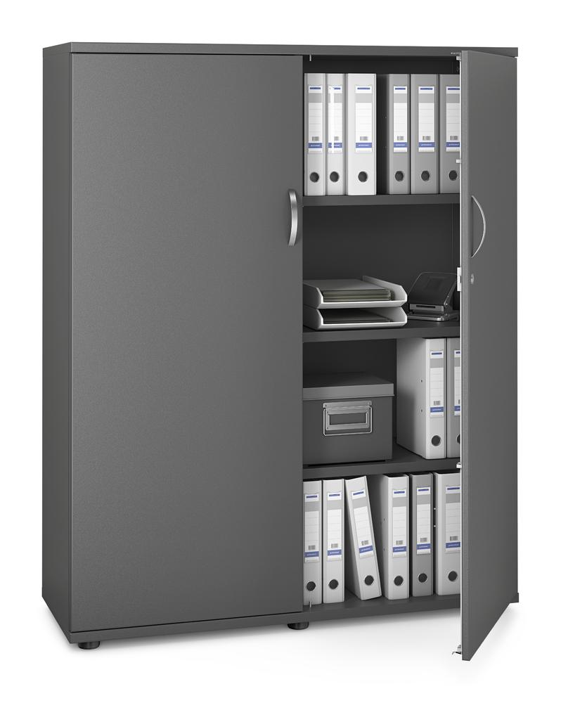 Flügeltürenschrank PROFI MODUL | Anthrazit | 1200 | Türanschlag Mitte | 1500 mm (4 OH)