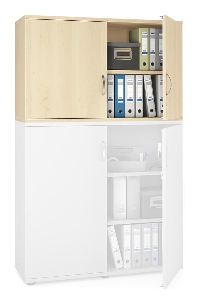 Flügeltüren-Aufsatzschrank PROFI MODUL | Ahorndekor | 1200