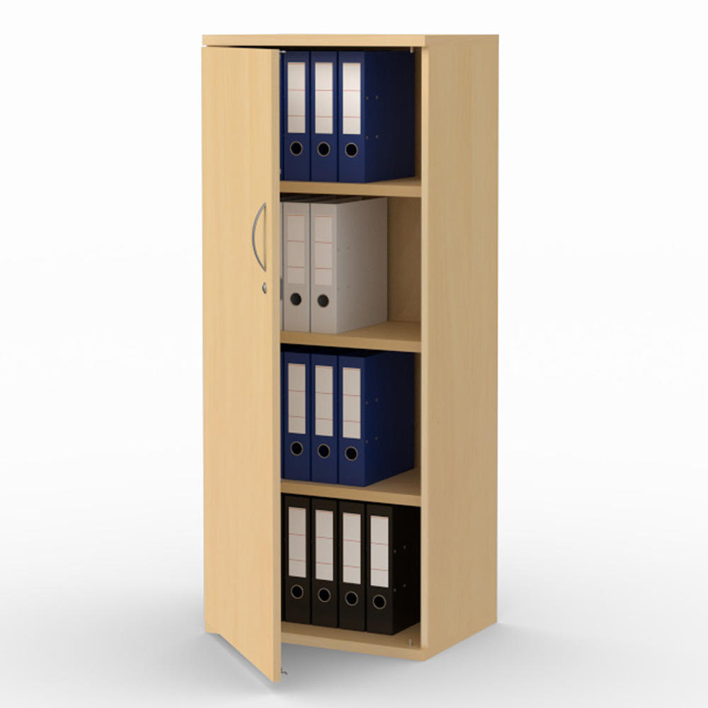 Flügeltürenschrank PROFI MODUL | Buchedekor | 600 | Türanschlag links