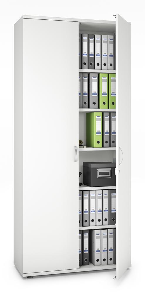 Flügeltürenschrank PROFI MODUL | Weiß | 1000 | Türanschlag Mitte