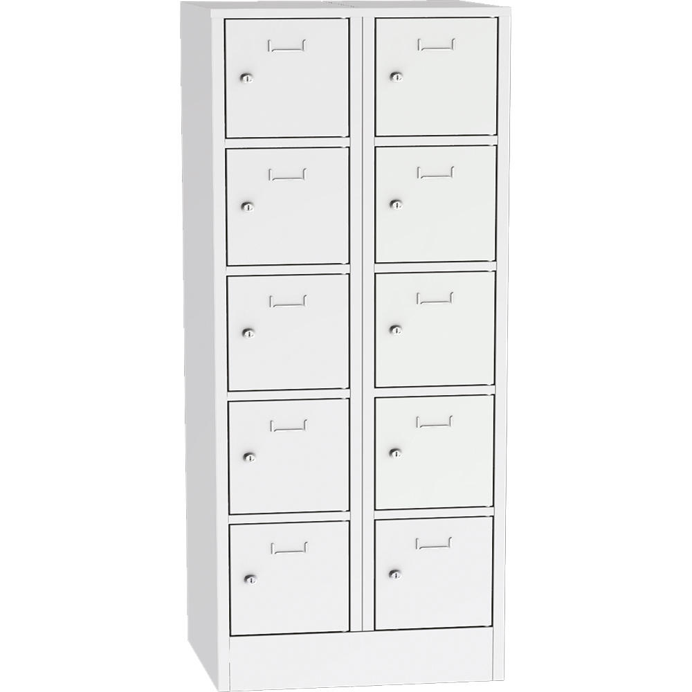 Schließfach-Stahlschrank SYSTEM SP1 COLOR | Lichtgrau RAL 7035 | 400 | Zylinderschloss
