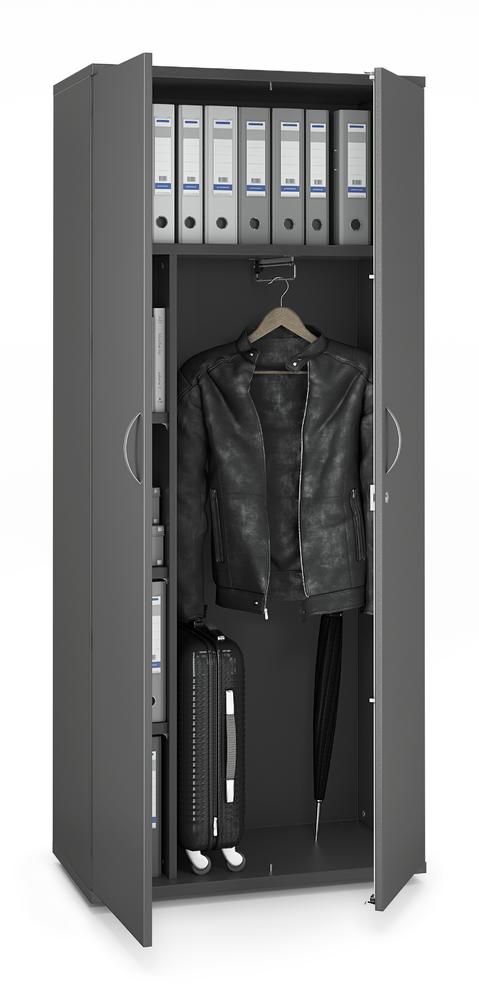 Garderobenschrank PROFI MODUL | Anthrazit | 800 | 1890 mm (5 OH)