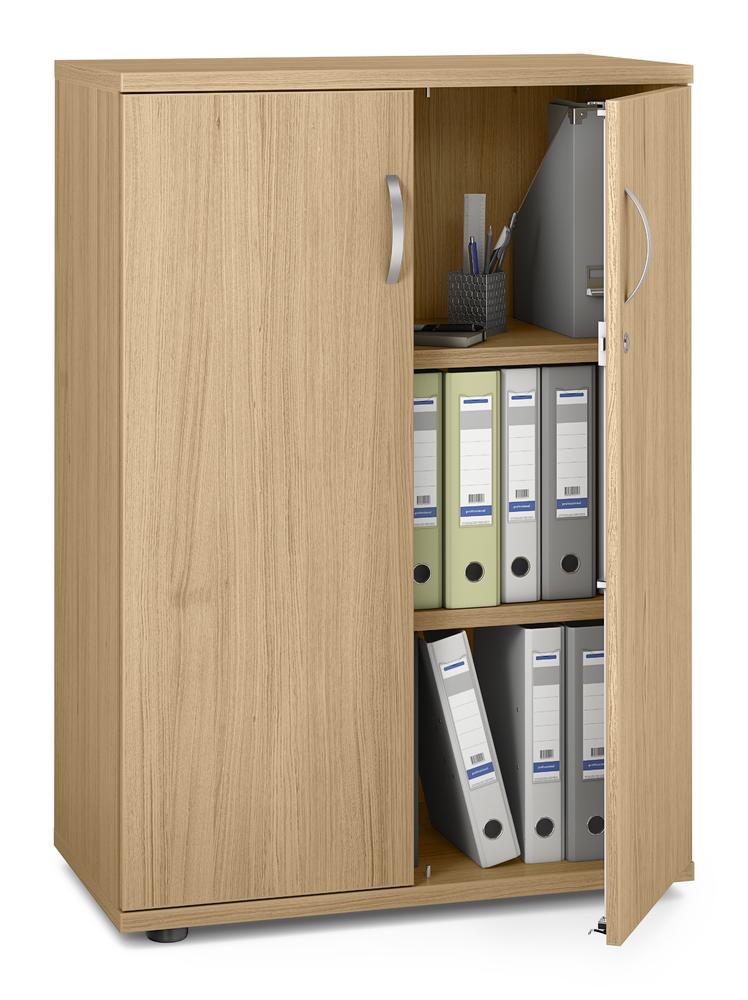 Flügeltürenschrank PROFI MODUL | Eiche hell | 800 | Türanschlag Mitte | 1140 mm (3 OH)