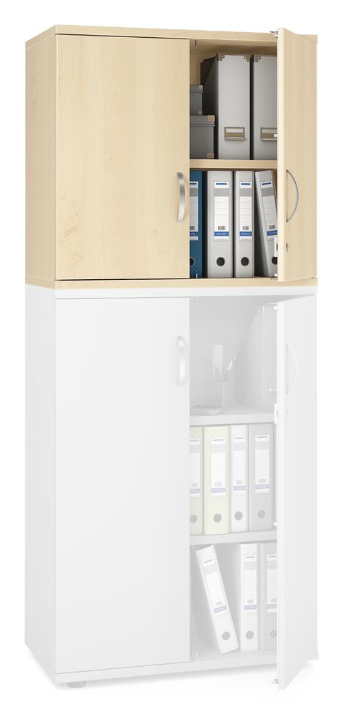 Flügeltüren-Aufsatzschrank PROFI MODUL | Ahorndekor | 800