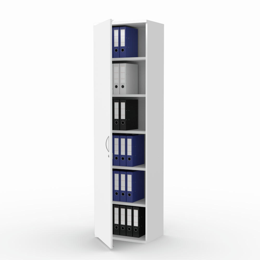 Flügeltürenschrank PROFI MODUL | Weiß | 600 | Türanschlag links