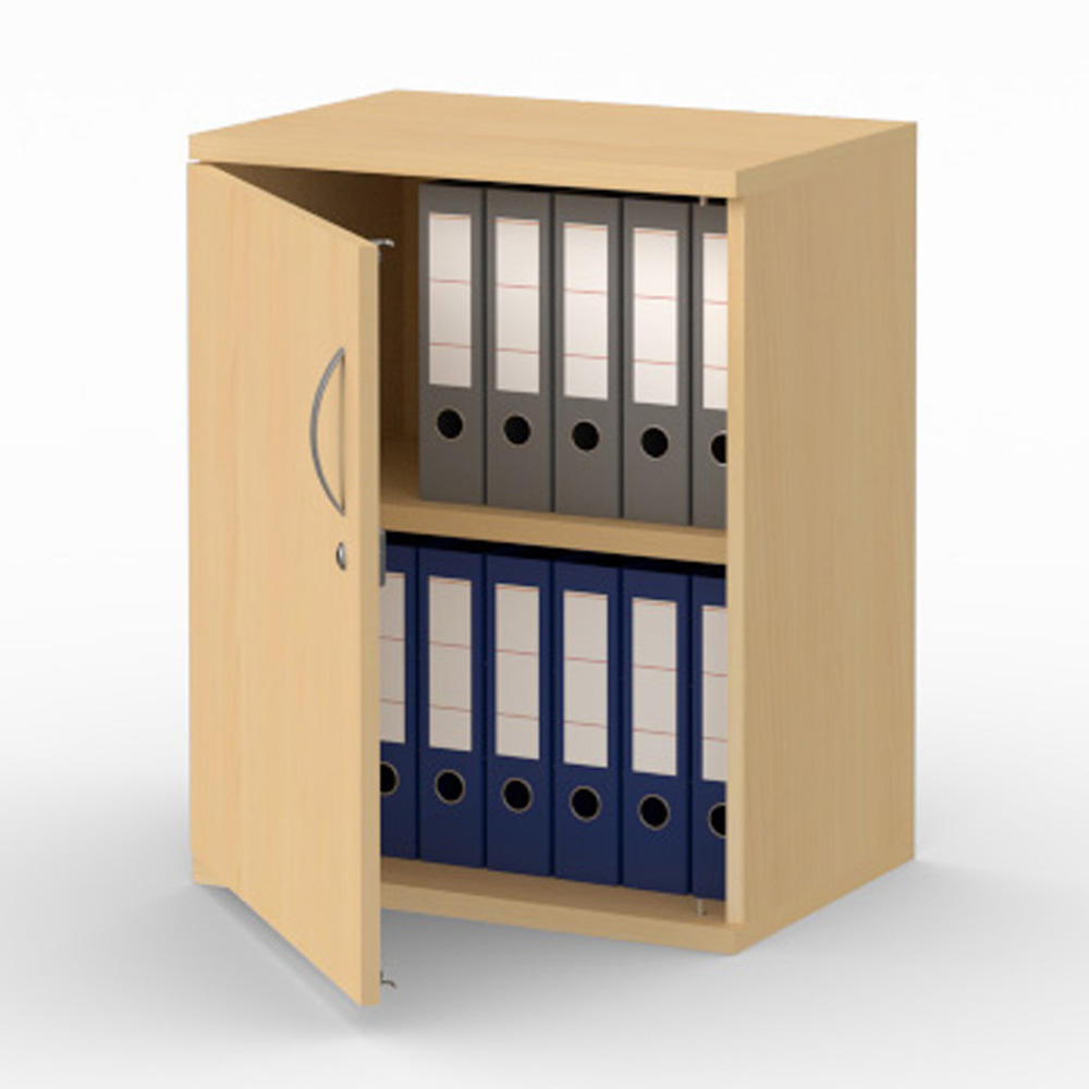 Flügeltürenschrank PROFI MODUL | Buchedekor | 600 | Türanschlag links