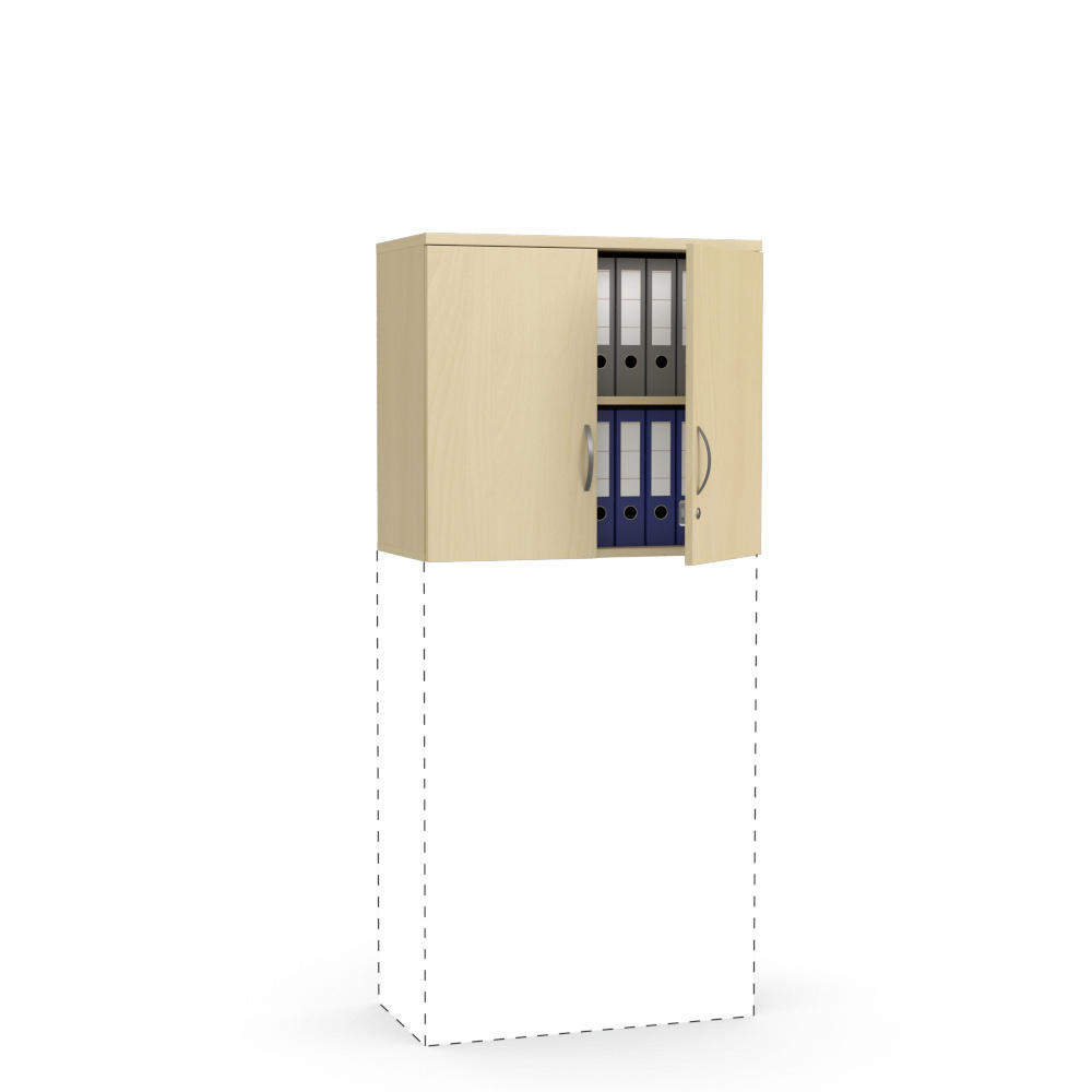Flügeltüren-Aufsatzschrank MULTI MODUL | Buchedekor | 800 | 710 mm (2 OH)