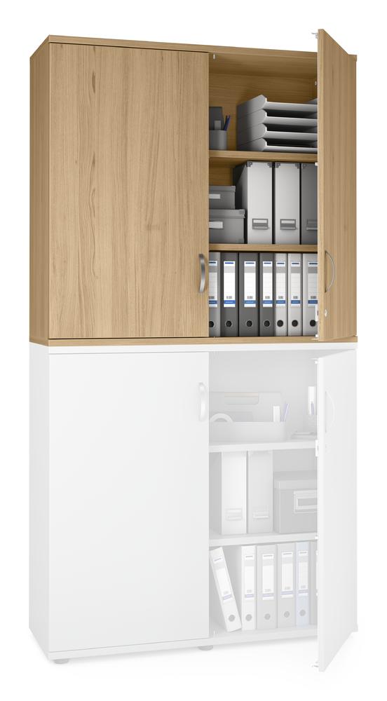 Flügeltüren-Aufsatzschrank PROFI MODUL | Eiche hell | 1200 | 1110 mm (3 OH)