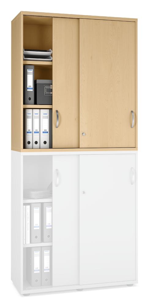 Schiebetüren-Aufsatzschrank PROFI MODUL | Buchedekor | 1000