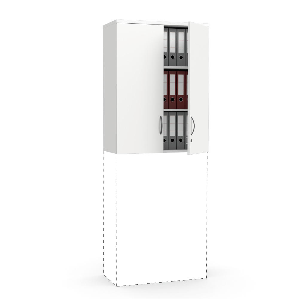 Flügeltüren-Aufsatzschrank MULTI MODUL | Weiß | 800