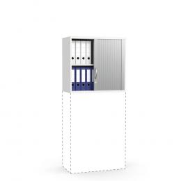 Rollladen-Aufsatzschrank PROFI MODUL Weiß | 800 | 750 mm (2 OH)