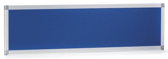 Tischtrennwand MIAMI 1600 | Stoff blau, schallabsorbierend