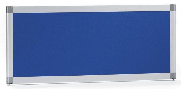 Tischtrennwand MIAMI 800 | Stoff blau, schallabsorbierend