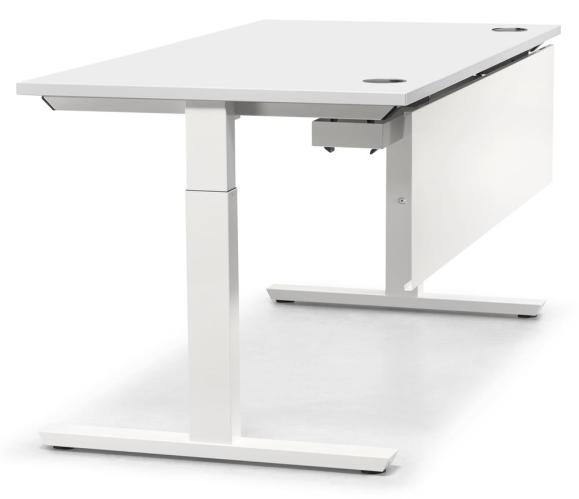 Schreibtisch T-Fuß PROFI MODUL Weiß | 2000 | Weiß RAL 9016