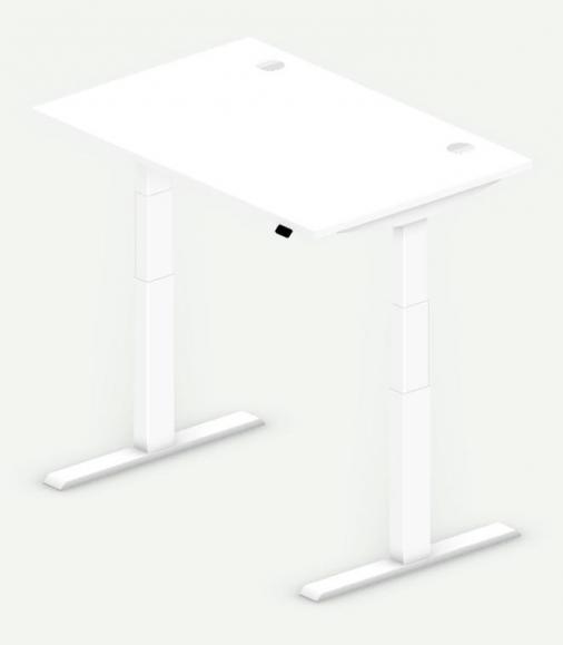 Höhenverstellbarer Schreibtisch PROFI MODUL Weiß | 1200 | Weiß RAL 9016