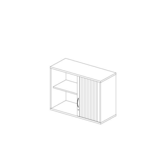 Rollladen-Aufsatzschrank PROFI MODUL Weiß | 1000 | 750 mm (2 OH)
