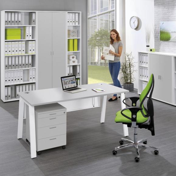 Bürostuhl SITNESS 40 NET mit Armlehnen Grün/Grün