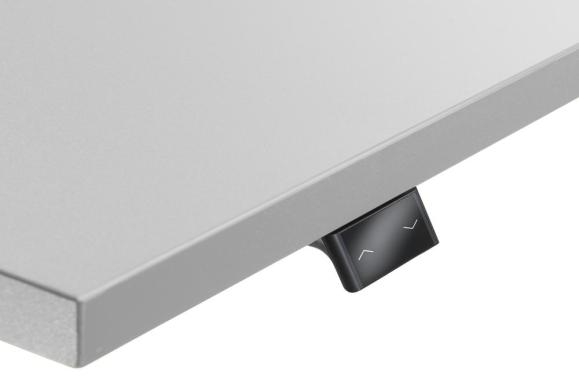 Höhenverstellbarer Schreibtisch PROFI MODUL Anthrazit | 1600 | Alusilber RAL 9006
