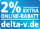 2% extra Online-Rabatt bei jeder Bestellung im Online-Shop